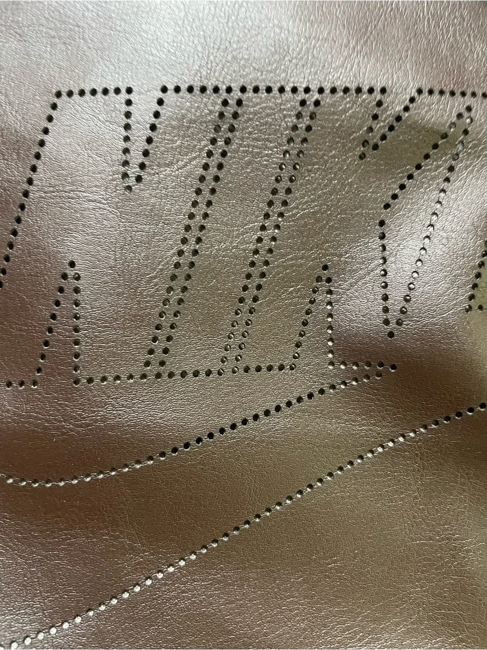 Nike Brown Leather-Style Messenger Crossbody Bag